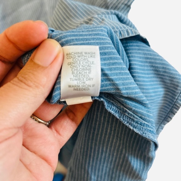 ✨SOLD✨ J.JILL Lake Port Striped A-Line Tencel Lyocell Midi Dress NWT - Size SP - Picture 10 of 12